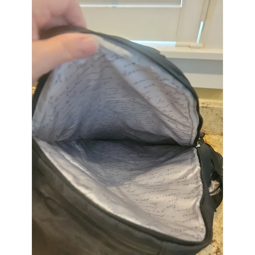 Lululemon Pack It Up Backpack Womens Black Athletic Casual Pockets Bag Gym...
